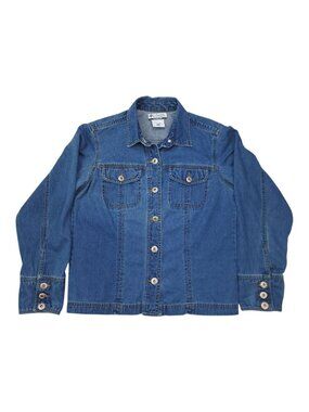 Columbia Womens Small Denim Jacket Shirt Stylish & Durable Cotton Shacket